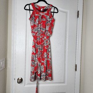 Floral sun A-line dress